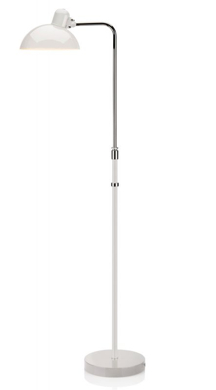 Weiße 6580 F KAISER idell Stehleuchte von Fritz Hansen, modernes Design für Wohnzimmer und Büro.